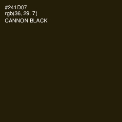 #241D07 - Cannon Black Color Image